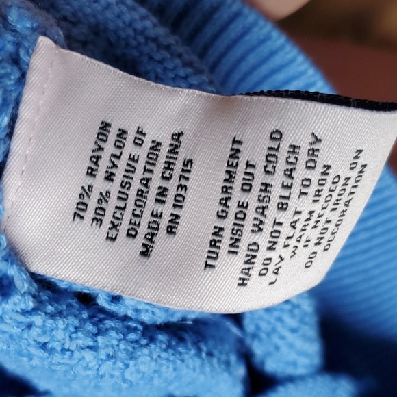 Nanette Lepore Textured Blue Cardigan with Subtle Pink Accents - Picture 7 of 10